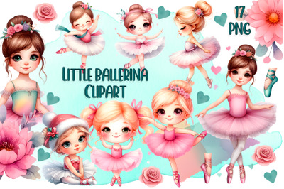 Cute Little Ballerina Sublimation, Ballet PNG clipart