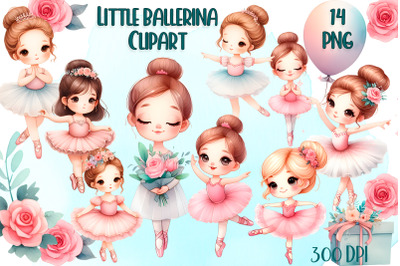 Cute Little Ballerina Sublimation, Ballet PNG clipart