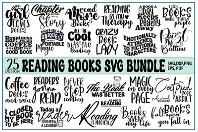 Reading Books SVG bundle, Books Svg