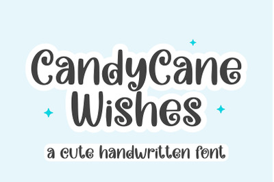 CandyCane Wishes - A Cute Handwritten Font