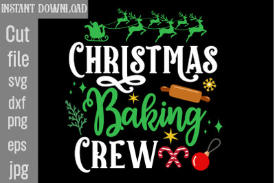 Christmas Baking Crew SVG cut file,Christmas png Bundle, pink Christma