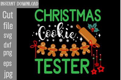 Christmas Cookie Tester SVG cut file,Christmas png Bundle, pink Christ