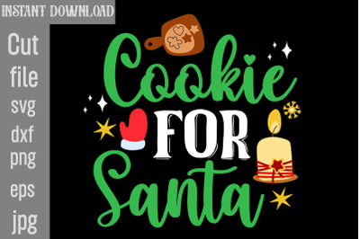 Cookie for Santa SVG cut file&2C;Christmas png Bundle&2C; pink Christmas png