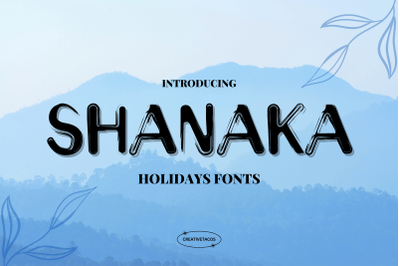 Shanaka Holidays Font