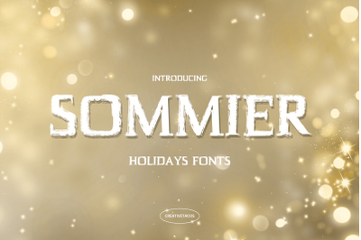 Sommier Holidays Font