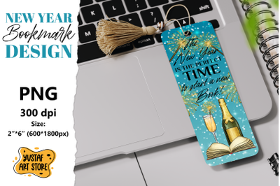 Bookmark printable design. perfect time to start a new book