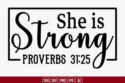 She is Strong svg cut file