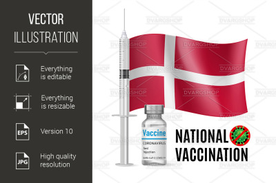 Immunization Icon of Denmark