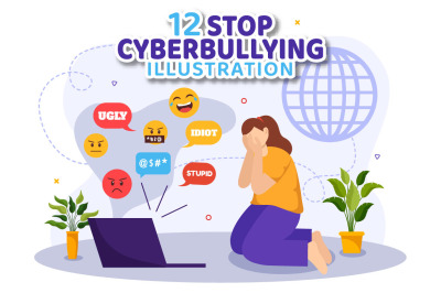 12 Stop Cyberbullying Illustration