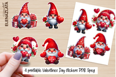 Valentines Day Gnomes Stickers | Gnomes Stickers