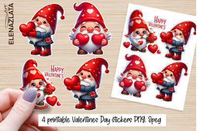 Valentines Day Gnomes Stickers | Gnomes Stickers