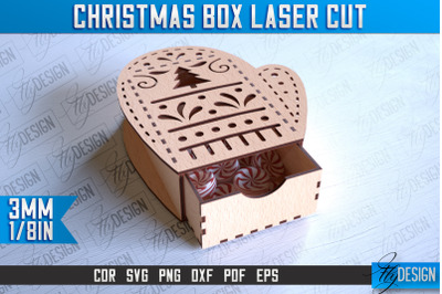 Christmas Box Laser Cut | Christmas Design | CNC Files