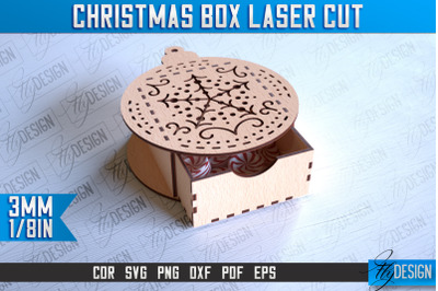 Christmas Box Laser Cut | Christmas Design | CNC Files