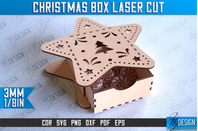 Christmas Box Laser Cut | Christmas Design | CNC Files