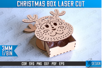 Christmas Box Laser Cut | Christmas Design | CNC Files