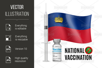 Immunization Icon of Liechtenstein