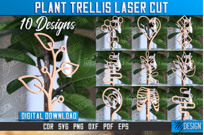 Plant Trellis Laser Cut | Laser Cut Design | CNC File