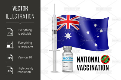 Immunization Icon of Australia