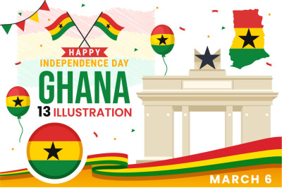 13 Ghana Independence Day Illustration