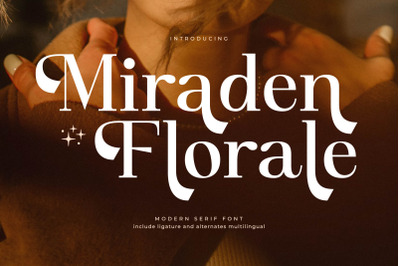 Miraden Florale  Modern Serif Font