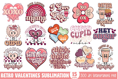 Retro Valentine Sublimation Bundle Vol.2