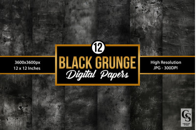 Black Grunge Texture Backgrounds
