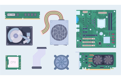 Computer components. Electric diy controllers for circuit board differ