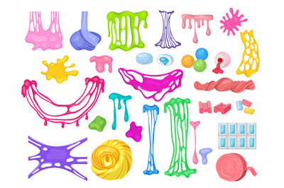 Slime. Bubblegum splashes coloured delicious sticky products recent ve