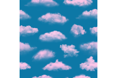 Clouds pattern. Textile print design template for pillows decoration d