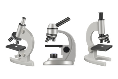 Microscope. Chemistry or science laboratory items pharmaceutical instr