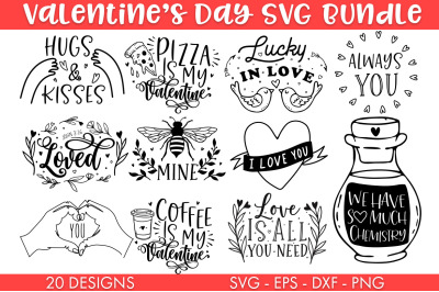 Valentine&#039;s Day SVG Bundle Sublimation Cut file