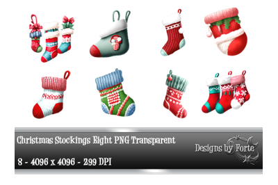 Christmas Stockings Eight Graphics