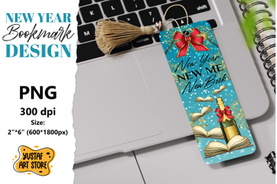 Bookmark printable design. New year bookmark quote