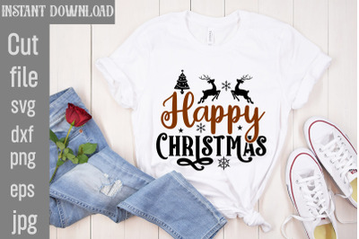 Happy Christmas SVG cut file&2C;Christmas png Bundle&2C; pink Christmas png&2C;