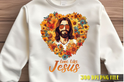 Love Like Jesus Heart Design