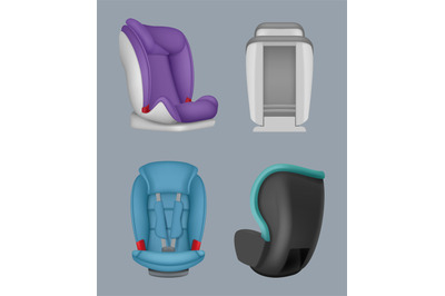 Child car seat. Safety car place for kids baby carrier comfortable sea