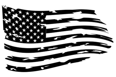 USA Flag - Distressed American flag, eps 10,