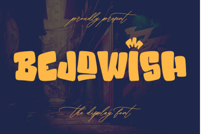 Bejowish Display Font