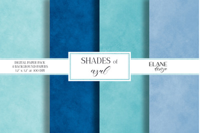 Shades of Blue Background Digital Papers