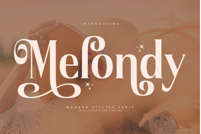 Melondy - Modern Stylish Serif
