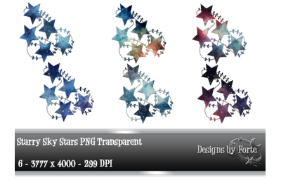 Starry Sky Stars Elements PNG