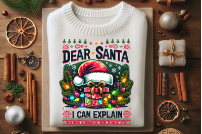 Dear Santa I Can Explain PNG