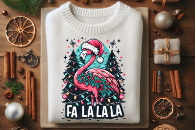 Fa La La Flamingo PNG