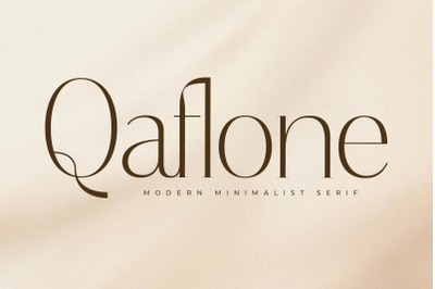 Qaflone - Modern Minimalist Serif