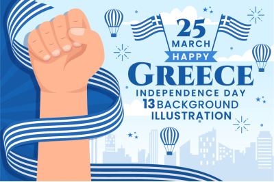 13 Happy Greece Independence Day Illustration