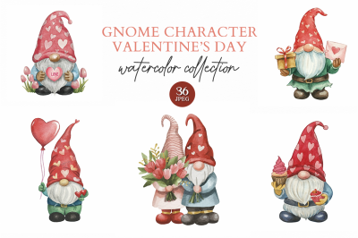 Gnome Character Valentine&#039;s Day