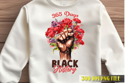 Black Joy 365 Days PNG