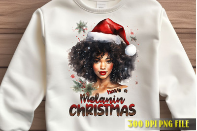 Melanin Christmas Vibes Art