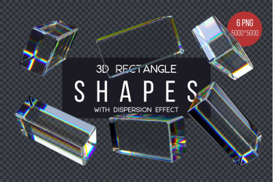 3d rendering rectangle shapes