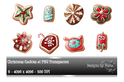 Christmas Cookies Set 1 PNG